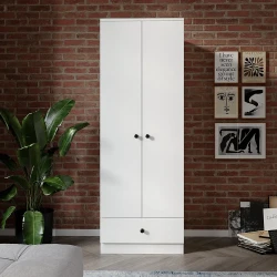 Diamnot 2 Qapılı Paltar Dolabı - Ağ 