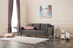 Doğa Yataqlı Açılan Üçyerli Divan Antrasit - Evdebiz (1)