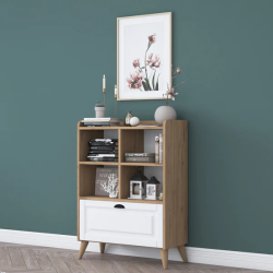 Dolce Çox Məsədli Dolab - Ağ/Cəviz - Modev