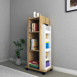 Dorian Kitab Rəfi - Meşe/Ağ - Modev