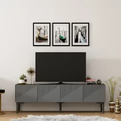 Draw Tv Stend - Antrasit/Cəviz 