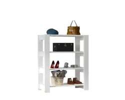 Duplo Ayaqqabı Dolabı - Ağ - Decoroom Collection (1)