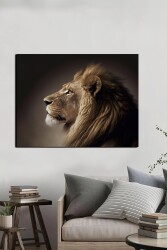 Durgun Aslan Kətan Tablo - Markaev