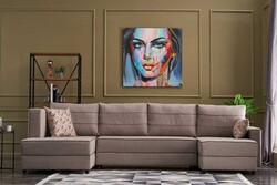 Ece Serisi Yataqlı Açılan Sandıqlı Panoramik Künc Krem - Evdebiz