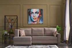 Ece Serisi Yataqlı Açılan Sandıqlı Sol Künc Krem - Evdebiz