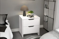 Edal 2 Siyirtməli Tumba - Ağ - Decoroom Collection (1)