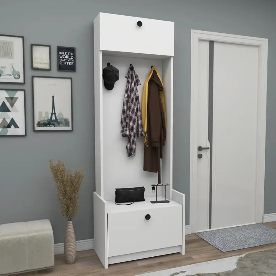 Edessa Dəhliz Dolabı - Ağ - 1