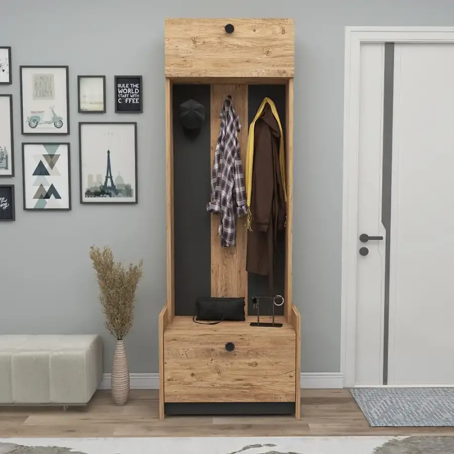 Edessa Dəhliz Dolabı - Meşə/Antrasit - 3