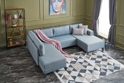 Efsun Panaromik Yataqlı Açılan Künc Divan Serisi Mavi 03 - Evdebiz (1)