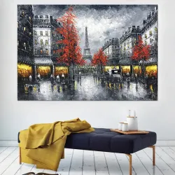 Eiffel and Red Tree Oil Paint TB1271 - 1