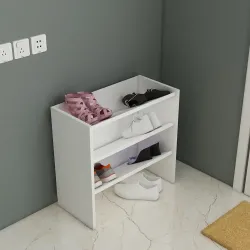 Elarco 2 Yerli Ayaqqabı Dolabı - Ağ - Decoroom Collection (1)