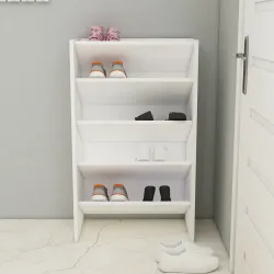 Elarco 4 Yerli Ayaqqabı Dolabı - Ağ - 3