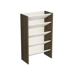 Elarco 4 Yerli Ayaqqabı Dolabı - Cəviz/Ağ - 4