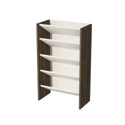 Elarco 4 Yerli Ayaqqabı Dolabı - Cəviz/Ağ - 6