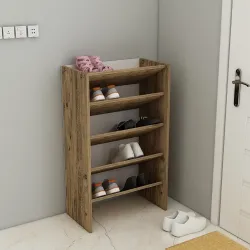 Elarco 4 Yerli Ayaqqabı Dolabı - Cəviz - 1