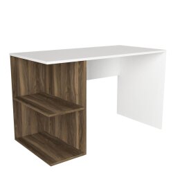 Elegance Çalışma Masası - Ağ/Cəviz - 4