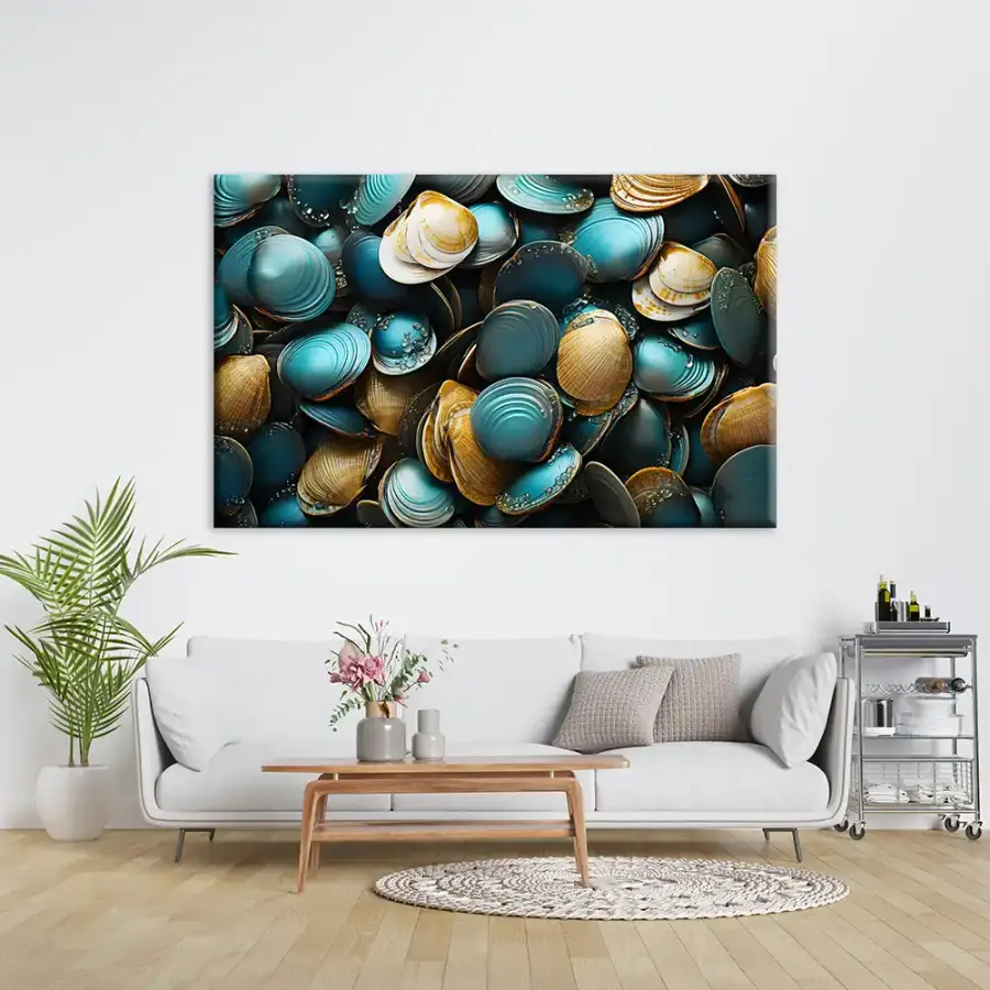 Elegant Shellfish Kətan Tablo TB2067 - 1