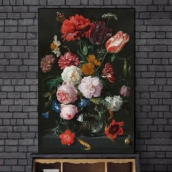 Eleghant Rose Flower Kətan Tablo TB1494 - 6