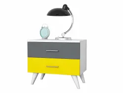 Elita Ayaqlı Tumba - Antrasit/Sarı - Modev (1)