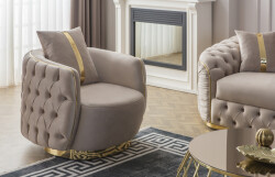 Elite Divan Dəsti 3+1 - Krem - Eymense (1)