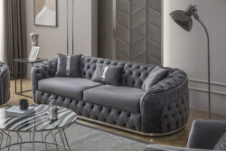 Elite Divan Dəsti 3+2+1 - Gri - Eymense (1)