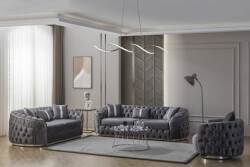 Elite Divan Dəsti 3+2+1 - Gri - Eymense