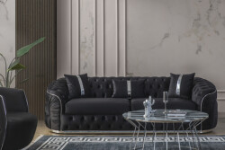 Elite Divan Dəsti 3+2+1 - Siyah - Eymense (1)