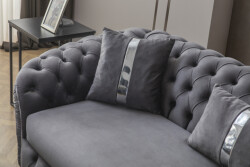 Elite Üç Yerli Divan - Gri - Eymense (1)