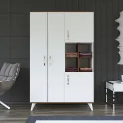 Elmas Geyim Dolabı - Ağ - Modev (1)