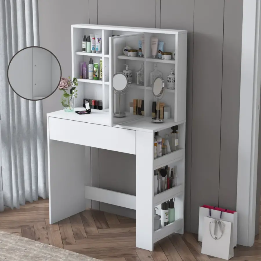 Ember Makiyaj Masası - Ağ - 5