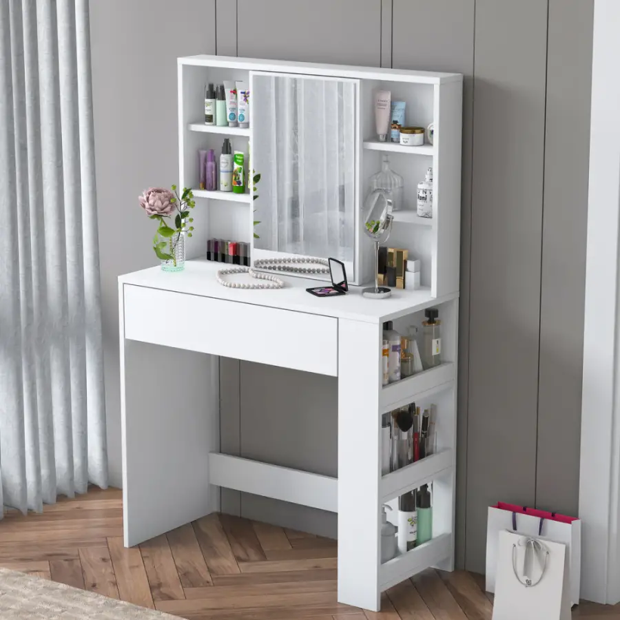 Ember Makiyaj Masası - Ağ - 6