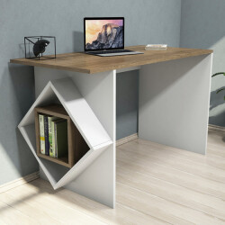 Emre Çalışma Masası - Ağ/Cəviz - Modev