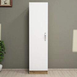 Enes Sadə Dolab - Ağ/Meşe - Modev (1)