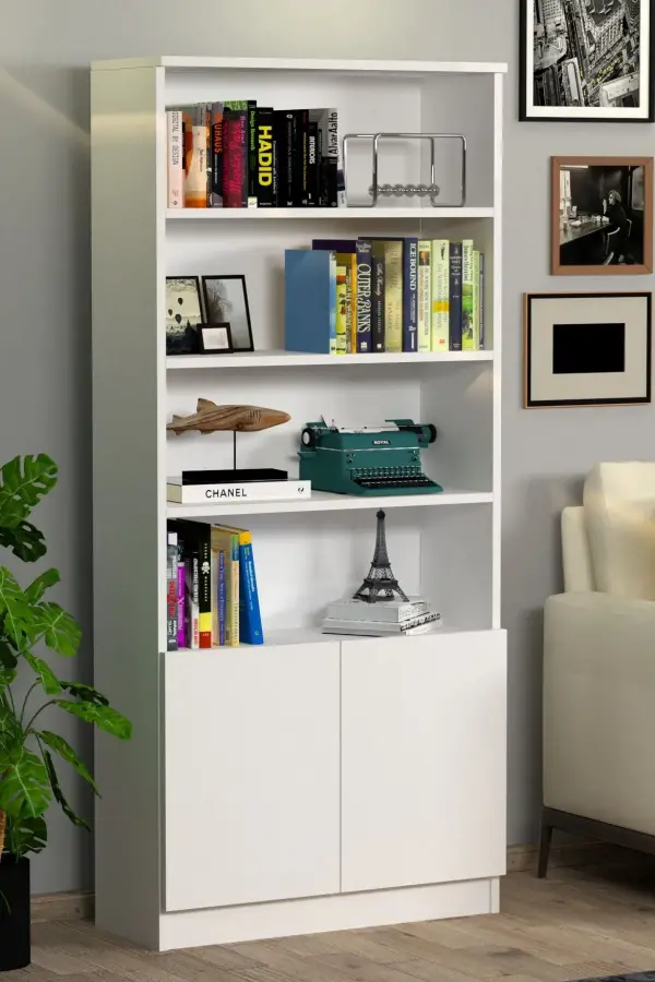 Erdel Kitab Rəfi - Ağ - 1