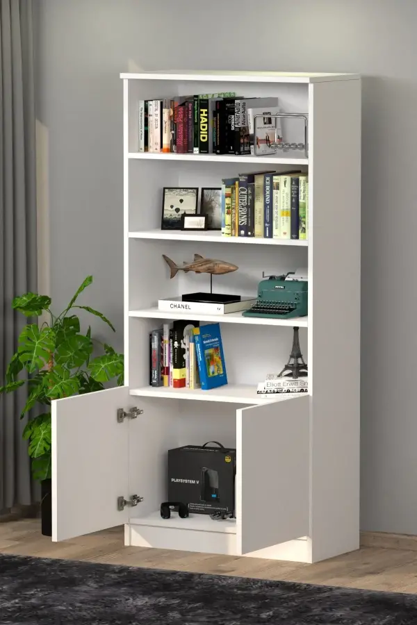 Erdel Kitab Rəfi - Ağ - 3