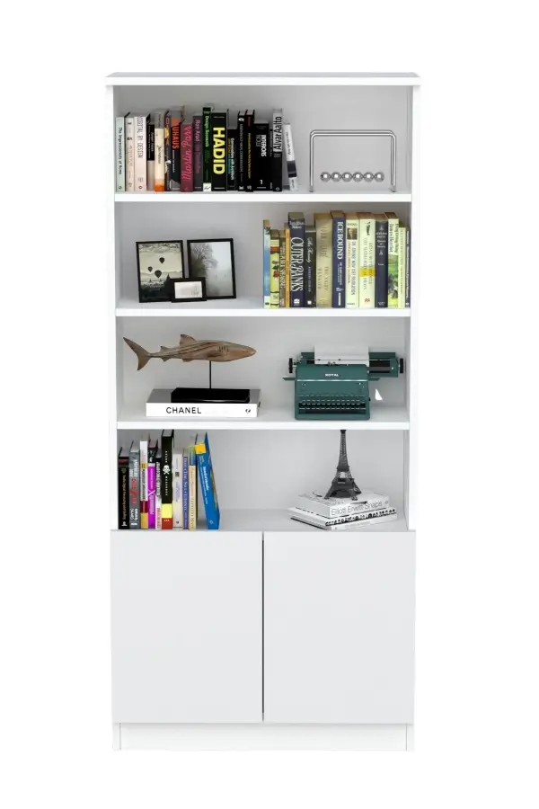 Erdel Kitab Rəfi - Ağ - 4