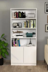 Erdel Kitab Rəfi - Ağ - Decoroom Collection (1)