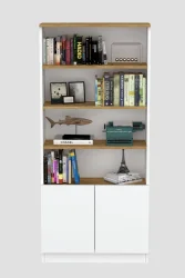 Erdel Kitab Rəfi - Ağ/Meşə - 4