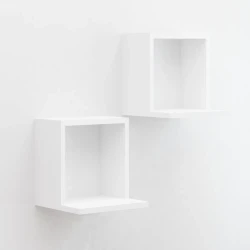 Erguvan Divar Rəfi - Ağ - Decoroom Collection (1)