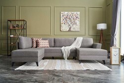 Eris Panaromik Yataqlı Açılan Künc Divan Serisi Kahve 01 - Evdebiz