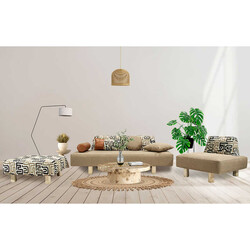 Espaços Divan Kreslo Pufik Dəsti - Zemhome