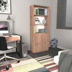 Espero Kitab Rəfi - Cəviz - Decoroom Collection (1)