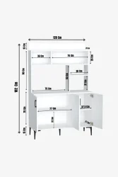 Espresso Mətbəx Dolabı - Meşə/Ağ - 7