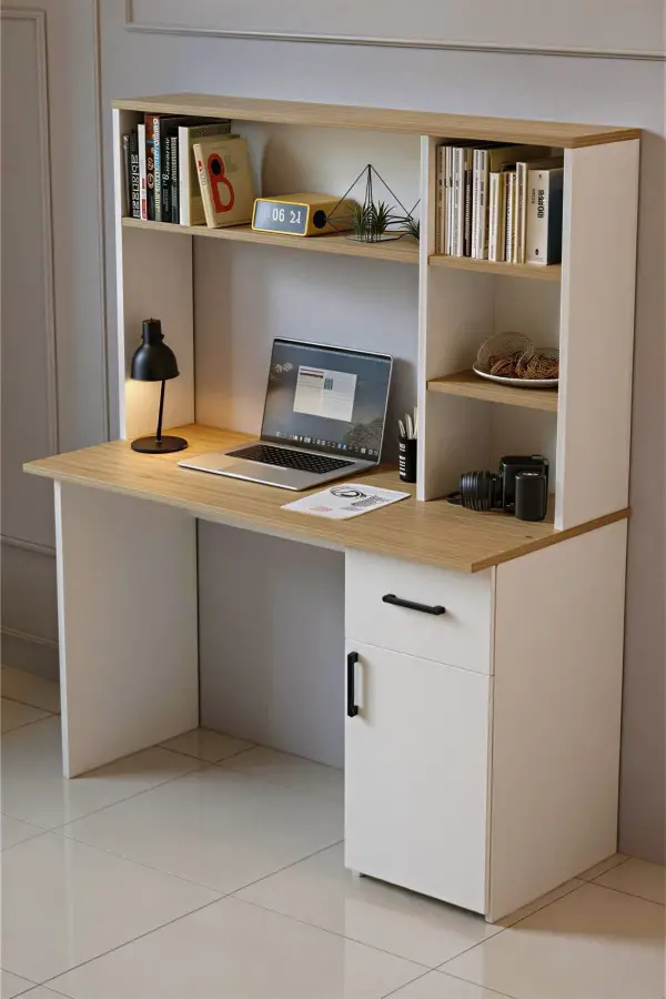 Esse Çalışma Masası - Meşə/Ağ - 4