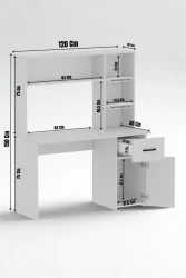 Esse Çalışma Masası - Meşə/Ağ - 7