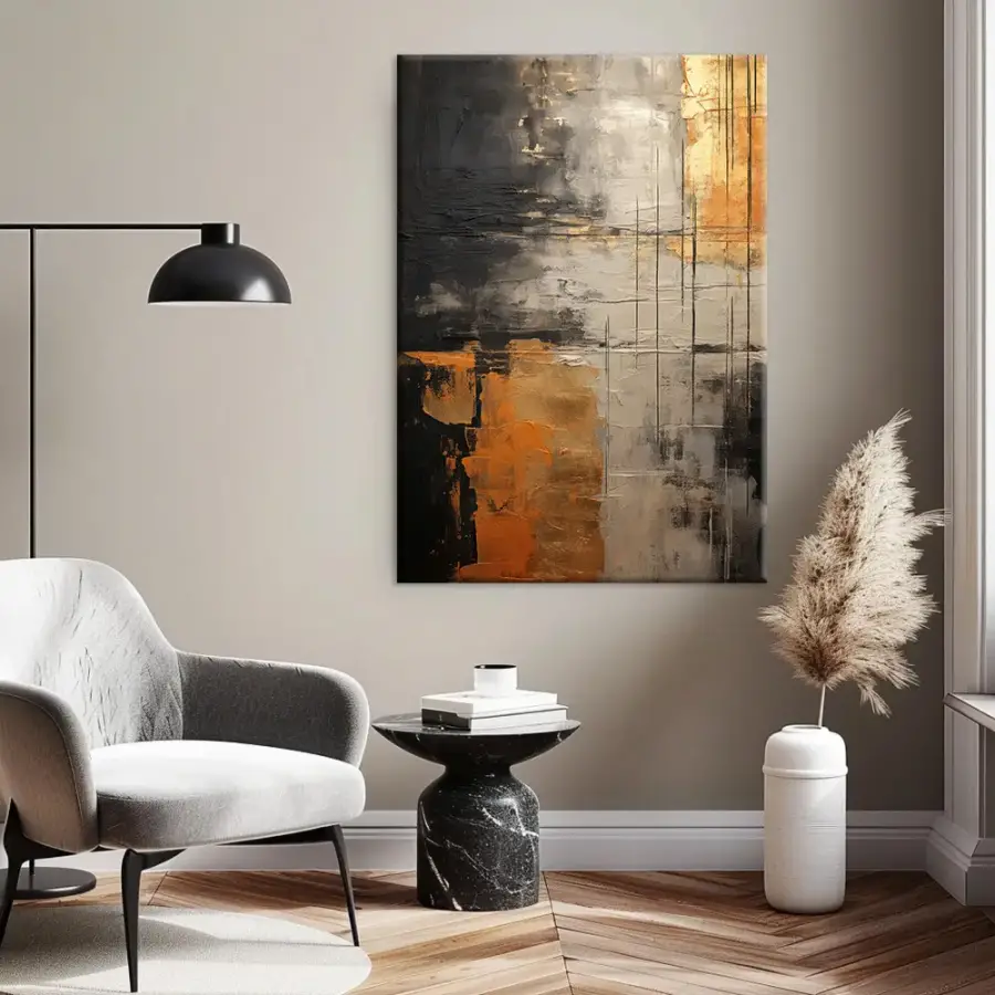 Eternity Black Gold Kətan Tablo TB2145 - 2