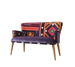 Etnik İki Yerli Divan Argın Mor-Pembe - Vistaso Concept (1)