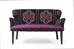Etnik İki Yerli Divan Havana Mor - Vistaso Concept