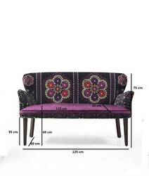 Etnik İki Yerli Divan Havana Mor - Vistaso Concept (1)