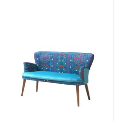 Etnik İki Yerli Divan Turkuaz - Vistaso Concept (1)